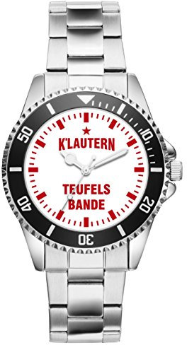 KIESENBERG Damenuhr Kaiserslautern Geschenk Artikel Idee Fan Armbanduhr Ø 33 mm Metallarmband Uhr D-6032