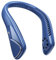 Jialexin Bladeless Personal Neck Fan, 6000mAh USB Rechargeable, Portable Hands-Free, Leafless Headphone Design, Three-Speed Settings for Sports, Outdoor, Women & Men - White-Blue