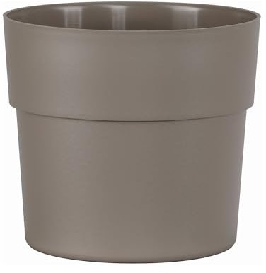 Erhard-Trading Übertopf LIV Verschiedene Größen und Farben Blumentopf (Taupe, ? 16 cm)