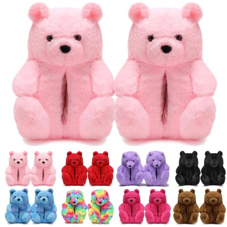DOVORSY Unisex's Teddy Bear Slipperes