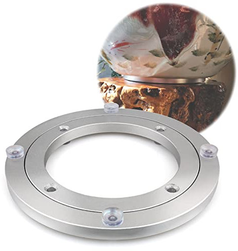 IkErna Lazy Susan Plattentable Lager Ø 5~40 Zoll, Hochleistungs -Alumi-Legierungstisch Mit Stiller Runder Plattbasis/450 Mm