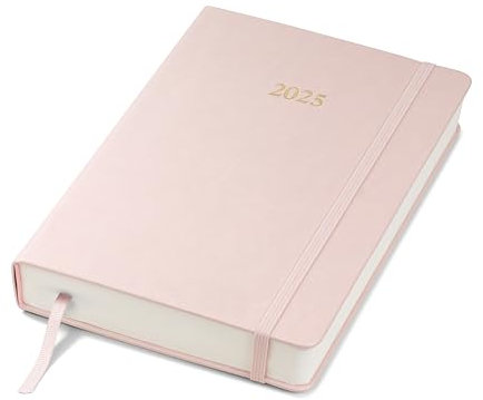 Wykeham's Executive 2025 Tagesbuch Journal mit einer Seite pro Tag (Rosa, A5)
