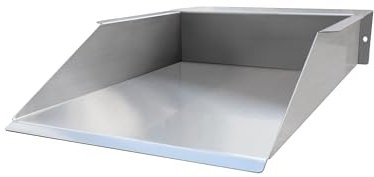 E-ANG.W Wasserfall Bachlaufelement aus Edelstahl,Verlängerung Bachlauf,Garten Wasserfall DIY Brunnen für Garten Hof Terrasse Teichbecken Springbrunnen Balkon(52cm)