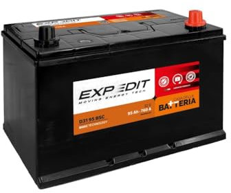 La Casa della Batteria Batteria Auto Expedit Moving Energy Tech Batteria 12v Batteria Auto 95Ah 760A D31 95 DX 30.5×17.3×22.1 cm Senza Manutenzione Pronta all'Uso Made in Italy