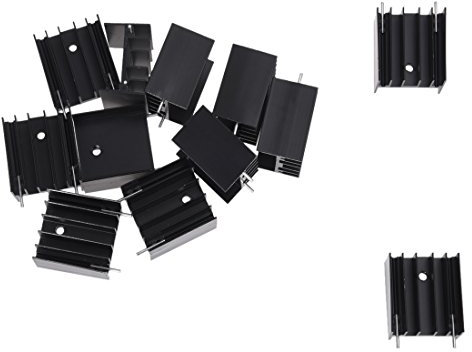 Pyatofy 12 STK. Aluminum Kuehlkoe rper Fuer TO220 L298N