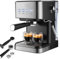 Hydravex Automatic Coffee Machine, Bean to Cup Espresso Machine with 4 One-Touch Recipes, Soft-Touch Control Panel, 1050W Professional Coffee Maker