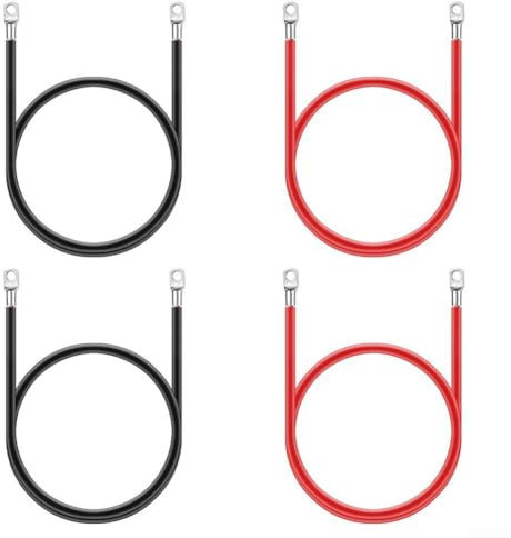 Kupferdraht-Konnektivitätslösung für Elektrofahrzeuge komplett für Golfwagen-Akku-Kabel-Set in verschiedenen Konfigurationen (M8 4PCS)