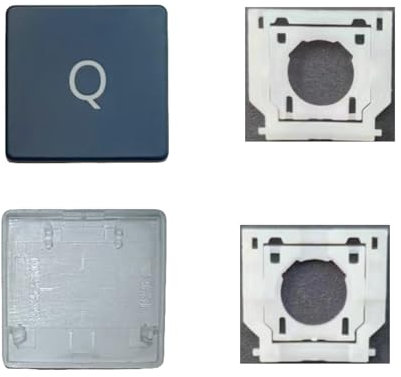 Ersatz-Tastenkappe, Tasten und Scharniere, kompatibel mit Surface Laptop 3/4/5 13,5/15 Zoll 1867 1868 1872 1873 1950 1951 1952 1953 Tastatur Q Key Cap (Kobaltblau)