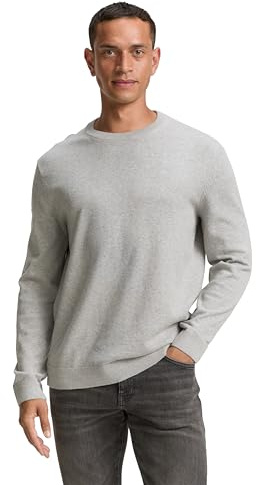 Tom Tailor Herren 1039810 Pullover, 14427 - Light Soft Grey Melange, S EU