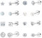8 Paar Ohrstecker Chirurgenstahl Medizinische Ohrstecker Ohrringe Chirurgenstahl Damen Medizinische Ohrringe
