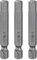 sourcing map 3pcs H6.0 Hex Head Drill Bit Wrench 6mm Metric Flat Tip 1/4 Hex Shank 50mm (2) Long Magnetic Hexagonal Screw Driver Socket Industrial Screwdriver Power Bits