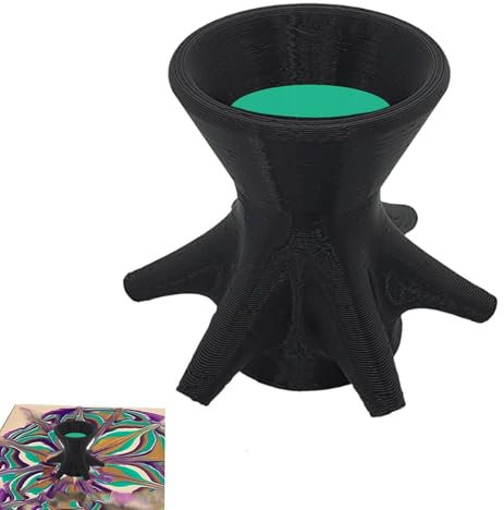 Glass Vases For Flowers, Vases For Decor, Small Glass Vase, 7-Leg Funnel Split Cups, Reusable Paint Pour Cup, Reverse Flower Dip For Pouring And Making Flower Pattern Paint, Vases For Flowers