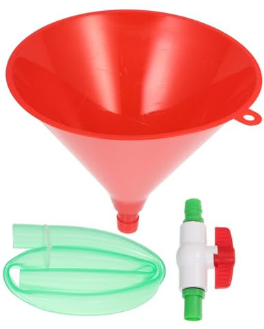 Cabilock Single Header Beer Funnel Plastic Tube with Valves for Beer Drinking Games