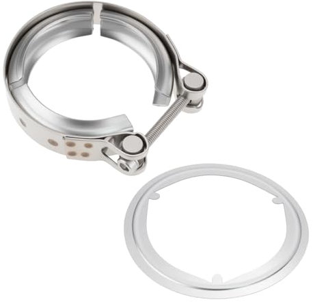 Briny River Joint de Pot d'échappement Et Collier de Serrage en V de 75 mm en Acier Inoxydable Compatible avec Audi A1 A3 7H0253115B 1K0253115T