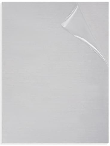 OLYCRAFT 6061 T651 Chapa de Aluminio 20,5 x 15,5 cm Placa de Aluminio Recubierta con Película Protectora 3 mm de Espesor Placa Rectangular Plano Simple para la Industria Artesanía Molde