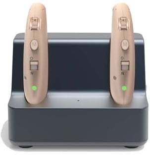 Glorified Mary Rechargeable Hearing Amplifiers with Charging Dock, 4 Amplification Modes, 2-Pack