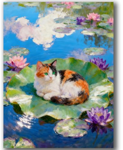 Malen Nach Zahlen Erwachsene Teenager Bastelset Diy 40×50cm Süße Katzen | Paint By Numbers Tiere Basteln Set Kreatives Ölgemälde Geschenke Für Frauen Wohnzimmer DekorationHome Decoration Wanddeko