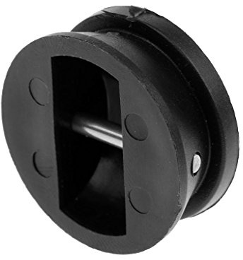 KBOLAE Surf-Leine für Surfbrett, SUP, Longboard, Beinseil, Deckstopper, 30 mm Durchmesser, Schwarz