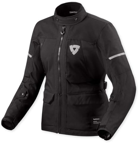 REV'IT! Revit Convergent H2O wasserdichte Damen Motorrad Textiljacke, schwarz, 36