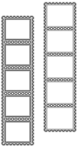 CRAFTHROU Kohlenstoffstahl Stanzformen 2 Stück 80x153mm für Selbstgemacht Stempelherstellung und Bastelarbeiten Inklusive Stempel Schablonen für Kreative Karten und Fotoalben