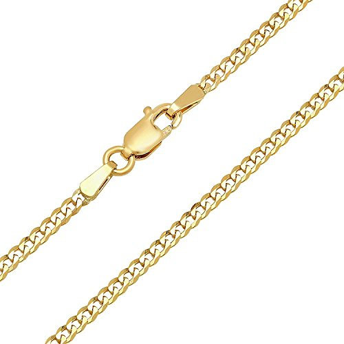 PRINS JEWELS 14 Karat 585 Gold Panzerkette Unisex Gelbgold - Breite 3.60 mm - Länge wählbar (60)