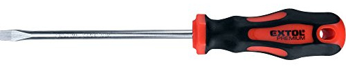 EXTOL PREMIUM Schraubendreher flach, (-) 2,5x75mm, CrV