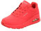 Skechers Women's Uno Stand on Air Sneaker, Red Durabuck, 4.5 UK
