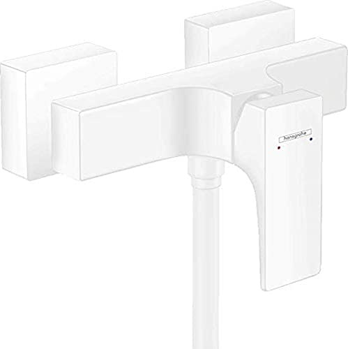 hansgrohe Duscharmatur Metropol , Aufputz Einhebel-Brausemischer, Mattweiß