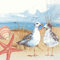Boston International L849700 Lunch-Servietten, Papier, Möwe am Strand, 6.5 x 6.5-Inches