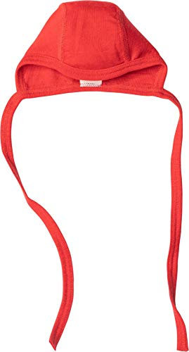 Cosilana Baby Häubchen aus 70% Wolle und 30% Seide kbT (86/92, Rot)…