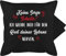 Kissenbezug - Valentinstag Partner Kissen Ideen - Keine Sorge Schatz Ich werde dich für den Rest deines Lebens nerven - Geschenk Paar Pärchen Paare Freund Freundin Sie Ihn - 50 x 50 cm - Schwarz