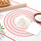 Nemor Silicone Pastry Sheet for Rolling Dough, Fondant, Pie Crust - Non Slip, Non Stick, Extra Thick, Oven Liner, Counter Mat (16 x 20, Red)