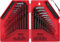 SEDY Juego de llaves hexagonales de 32 piezas, llaves Allen métricas y SAE (0.028-3/8 pulgadas, 0.7-10 mm), llaves Allen en forma de L, acero al cromo vanadio con 2 asas de extensión
