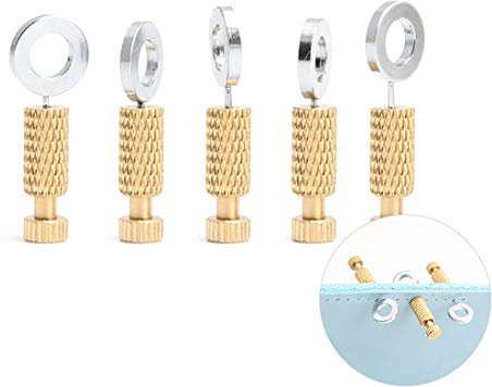 Positionierungsnadel FüR LedernäHte,5Pcs/Set Leather Suture Positioning Needle,Nähnadel Leder,Leder Handwerk Werkzeug Convenience Positionierungsnadeln Befestigung zum Nähen DIY (0-6mm)