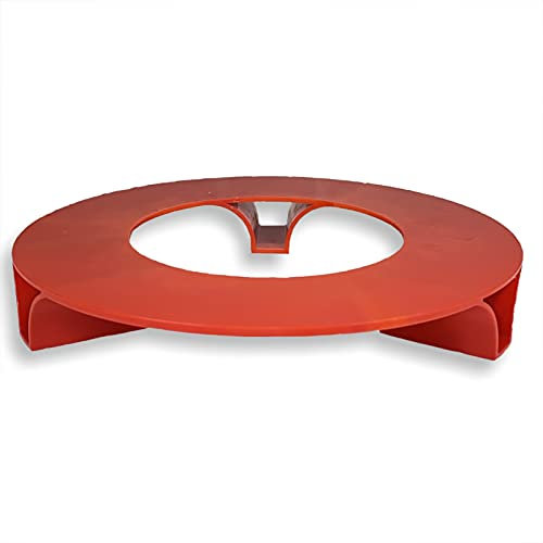 terraced® - Soucoupe pour pot de fleurs – Couleur : rouge – Rond – 27 cm de diamètre – Soucoupe pour pot de fleurs – Matériau recyclé – Fabriqué en Allemagne.
