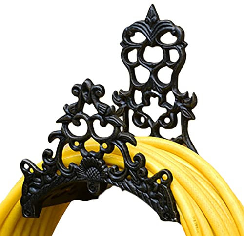Robuster Gartenschlauchhalter aus Gusseisen, zur Wandmontage, Wanddekoration, zum Aufhängen von Schlauchrollen, für Butler – Metallschlauchständer (Totem)