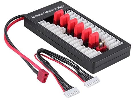WANGCL RC T Parallel Charging Board Balance Charger Expansion T Plug Adapter Compatible with 2-6S LiPo Batteries