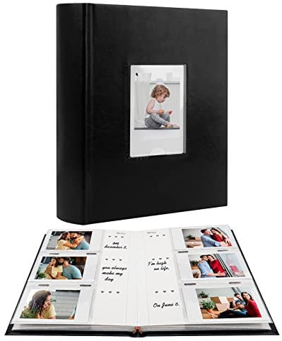 180 Pockets Photo Album for Fujifilm Instax Mini 11 90 70 9 8+ 8 LiPlay Instant Camera (Black)