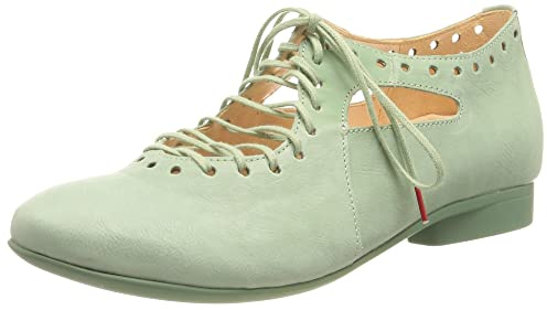 Think! Damen Guad2_3-000565 Chrome-Free Tanned Sustainable Interchangeable Footbed Ballerinas, 7010 Verdolino, 38 EU