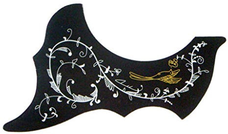 Tbkoly Bothyi Self Acoustic Guitar Pickguard Hummingbird Scratch DIY, Schwarz
