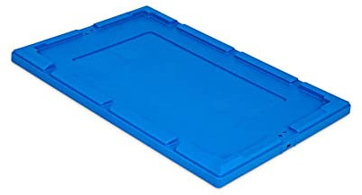 PROREGAL Auflagedeckel für Conical Mehrweg-Stapelbehälter Blau | BxT 40x60cm | Lagerbox Eurobox Transportbox Transportbehälter Stapelbehälter