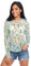 Anantty Damen Langarmshirt Tropisch Kaktus Kakteen Druck Long T-Shirt Langarm Top Rundkragen Oberteile Shirt Tunika Bluse Top