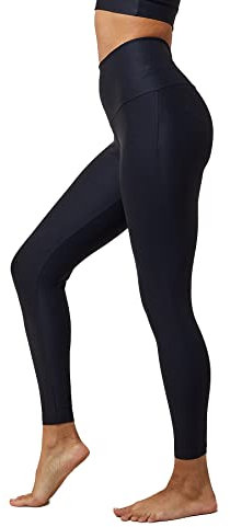 TLC Sport Workout-Leggings in Sanduhrform, mit Bauchkontrolle, extra starke Kompression, Schwarz, Schwarz , 42-44