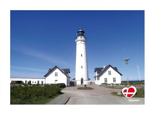 Generisch Postkarte Leuchtturm Hirtshals 14.7 x 10,4 cm Fotokarte Dänemark GPK 647