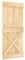 vidaXL Porte, Porte Coulissante Suspendue, Porte de Grange Chambre à Coucher Cuisine Garage Entrée Maison Intérieur, Bois Massif de Pin