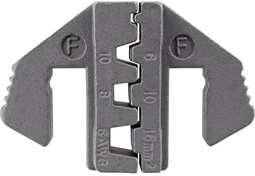 TOOLCRAFT PLE-0F Crimpeinsatz | Crimpstempel | Crimp-Einsätze | Crimpzangeneinsatz | Chrom-Molybdänstahl | Kabelendhülsen | Werkzeug für PZ-500 | Elektroinstallation
