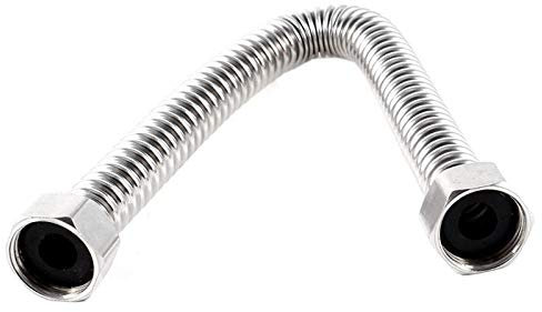 QSCTYG Duschschlauch 2 stücke Badezimmer 19mm Edelstahl Dusche Schlauch Dusche Schlauch 30 cm Silber 478