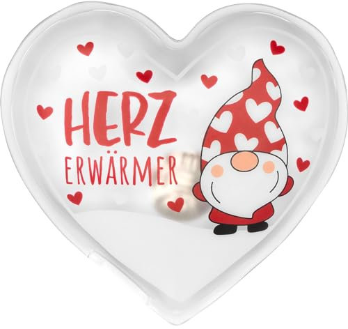 Gruss & CO Handwärmer Motiv Herzerwärmer | herzförmiger Handwärmer in Geschenkbox, 8,9 cm x 8,5 cm | Geschenk Winter, Weihnachten | 51150