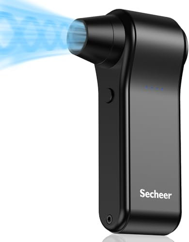 Secheer Cordless Super Power Turbo Fan, 130000RPM Electric Air Duster, 4 Gear Adjustable Compressed Air Duster SCTF-001 (Black)