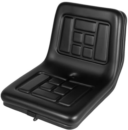 PurpleMinder Siège de Tracteur Universel, Siège de Chariot Élévateur avec Coussin en Mousse à Haute Résilience Base Réglable Étanche et Antichoc, Dossier Réglable et Rail pour Tracteur, Pelleteuse